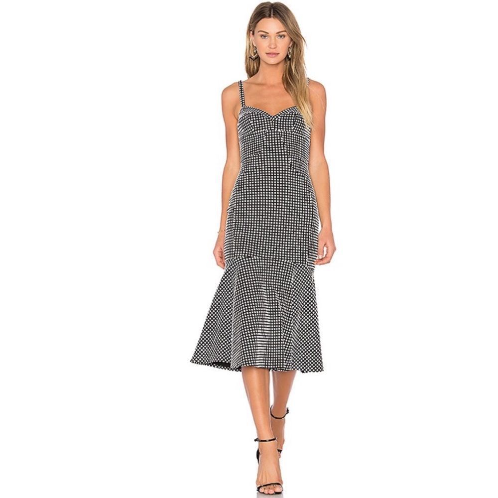 AMANDA UPRICHARD X REVOLVE GINGHAM  LOULETTE DRESS SZ S
